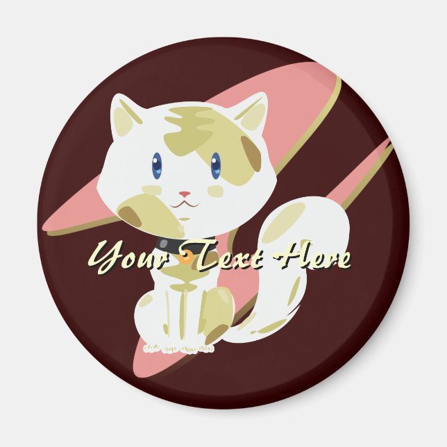 Calico Cat Magnet (Vorne)