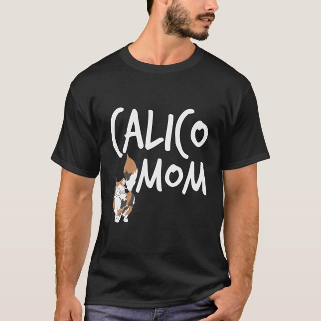 Calico Cat Mama Niedlich Kitty Cat Pet Animal Love T-Shirt (Vorderseite)