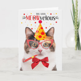 Calico Cat MEOWvelous Birthday Karte