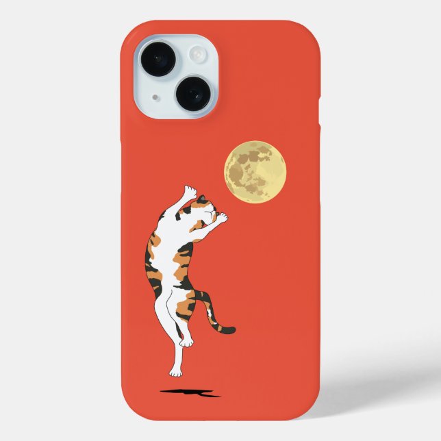 Calico Cat Moon Dancing Case-Mate iPhone Fall Hülle (Rückseite)