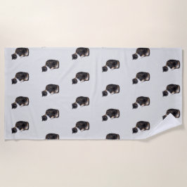 Calico Cat Posing Strandtuch