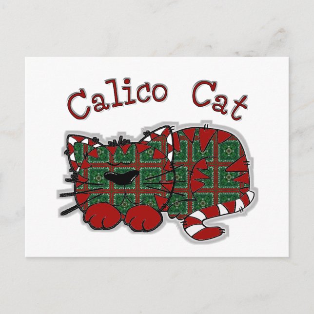 Calico Cat Postkarte (Vorderseite)