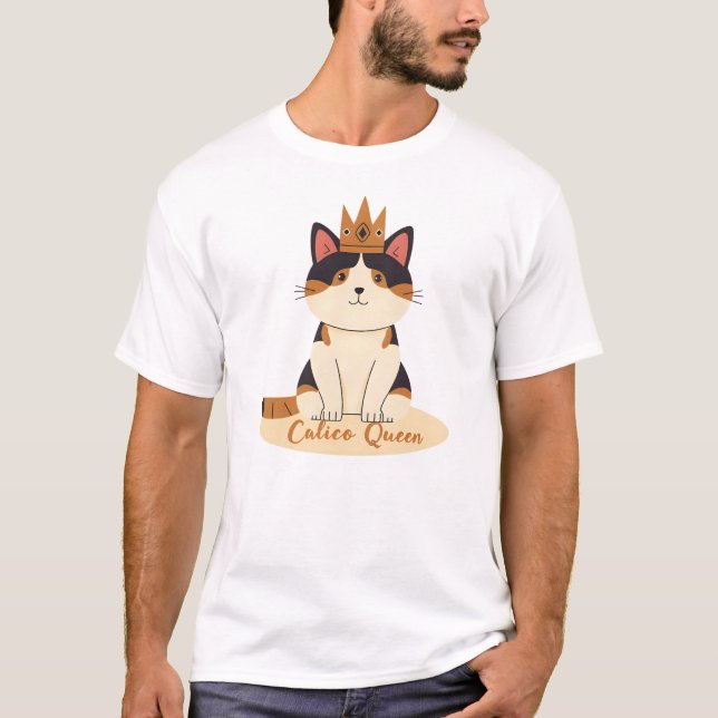 Calico Cat Queen T-Shirt (Vorderseite)