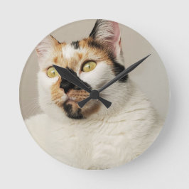 Calico Cat Runde Wanduhr