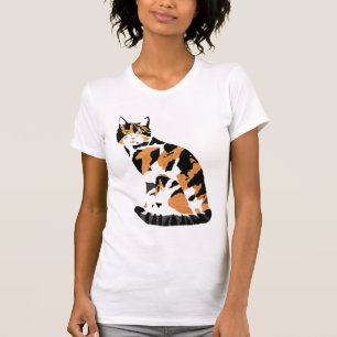 Calico Cat Sitting T - Shirt