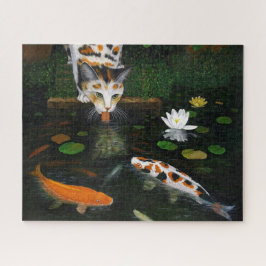 Calico Cat und Koi Fish Puzzle