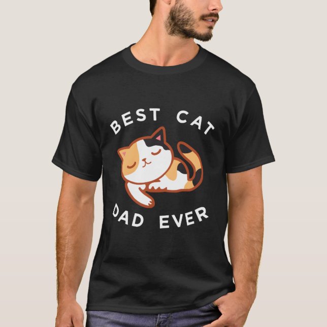 Calico Cat Vater Long Sleeve Shirt Best Kitty Vate (Vorderseite)
