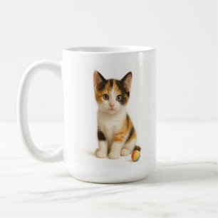Calico Curiosity - Kitten mit Color Pop Ball Kaffeetasse