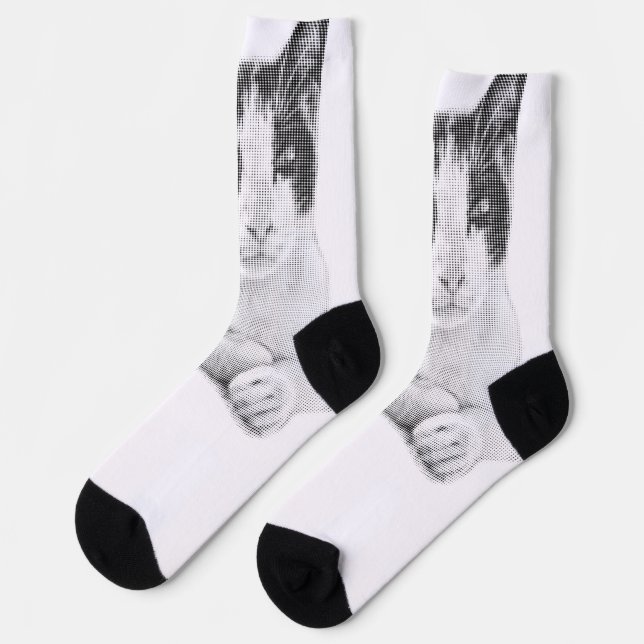 Calico Halftone Muse Socken (Linkes Detail)