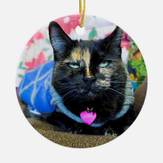 Calico I Keramik Ornament (Vorne)