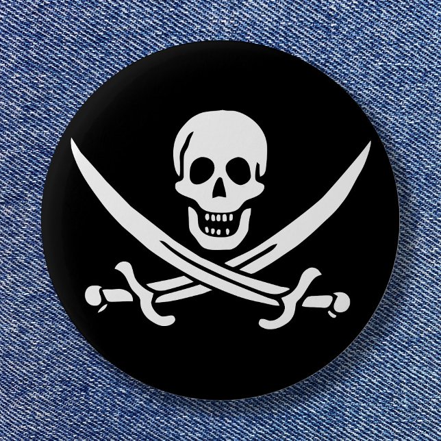 Calico Jack Button (Calico Jack Pinback Button)