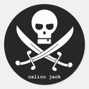 Calico Jack Runder Aufkleber