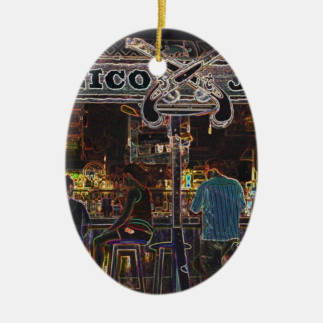 Calico Jacks Grand Cayman Island Keramik Ornament (Vorne)