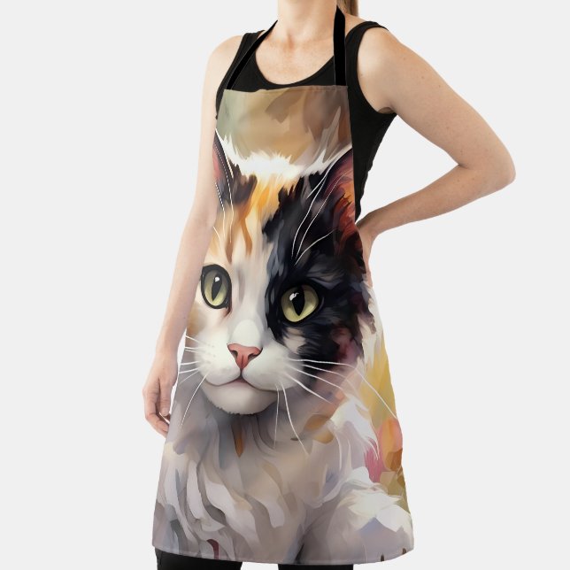 Calico Katze und Schmetterlinge im Frühlingspark Schürze (InSitu)