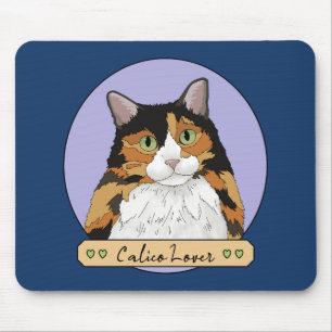 Calico-Katzenliebhaber Mousepad