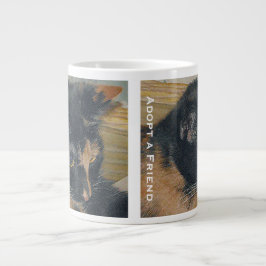 Calico Kitten Face Jumbo-Tasse