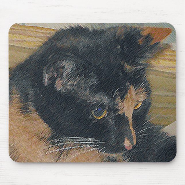 Calico Kitten Face Mousepad (Vorne)