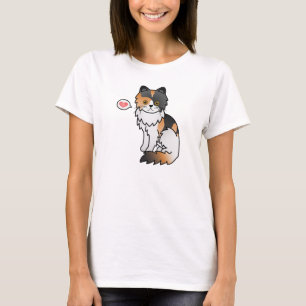 Calico Persian Cat Liebe T-Shirt