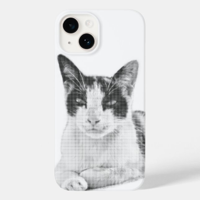 Calico Pop Halftone Case-Mate iPhone Hülle (Rückseite)