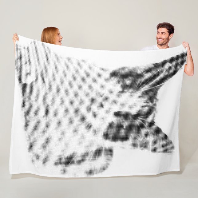 Calico Pop Halftone Fleecedecke (Beispiel)