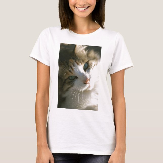 Calico Tiger Cat T-Shirt (Vorderseite)
