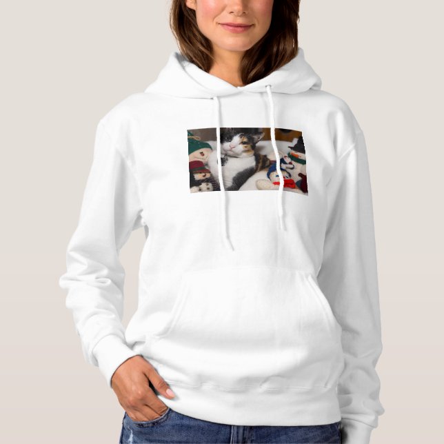 Calico und Snowmen Hoodie (Vorderseite)