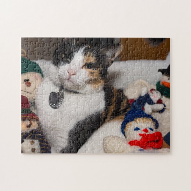 Calico und Snowmen Puzzle (Horizontal)