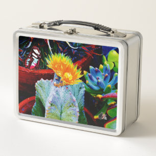 Caliente Cactus Metal Lunchbox