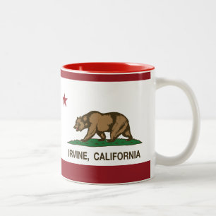Californi Staats-Flagge Irvine Zweifarbige Tasse