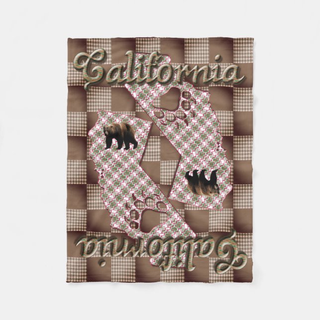 California2025-klein Fleecedecke (Vorderseite)