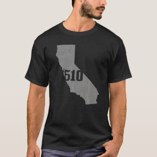 California 510 Area Code Richmond Oakland Staat Ma T-Shirt