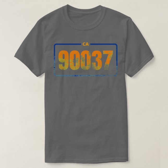 California 90037 Zipcode OB T-Shirt (Design vorne)