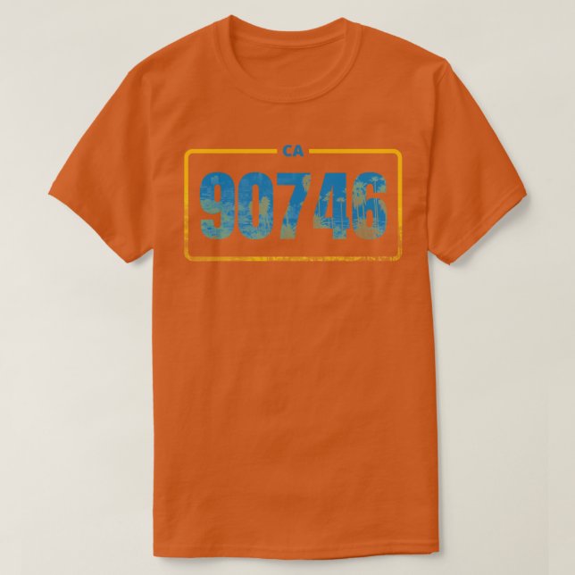 California 90746 Zipcode BG T-Shirt (Design vorne)
