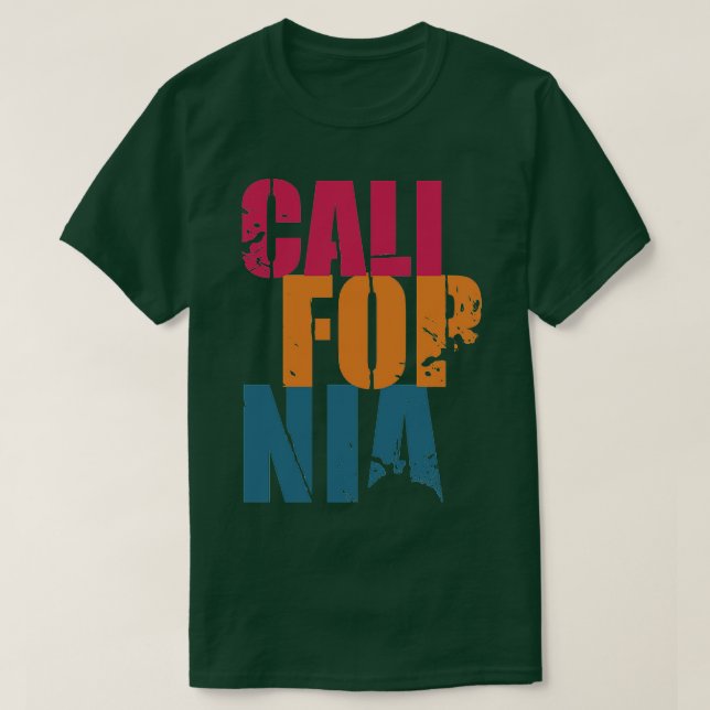 California 90s Vibes TShirt (Design vorne)