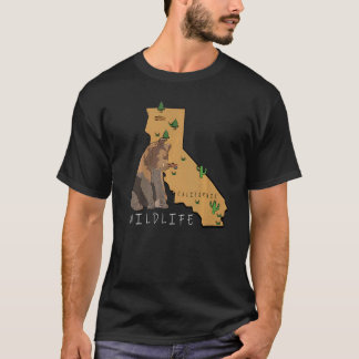 California Admission Day Bären Wildlife Mountain T-Shirt