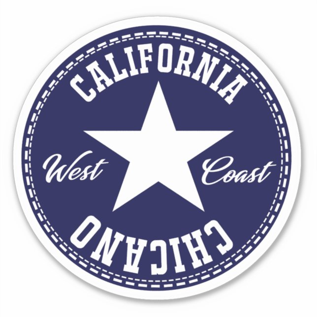 California All star Chicano Decal Sticker (Vorderseite)