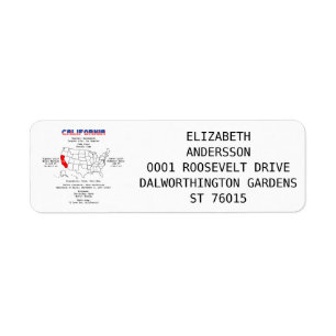 California American Staat auf der Karte und nützli