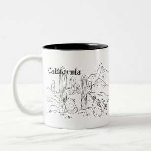 California Art Mojave National Preserve Fotos Des Zweifarbige Tasse