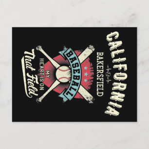 California Bakersfield Baseball Postkarte