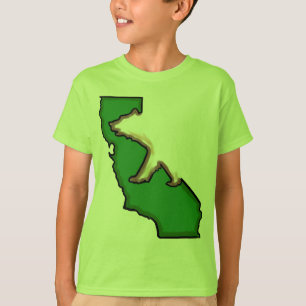 California Bären Staat Symbol Grünen Jungen T T-Shirt
