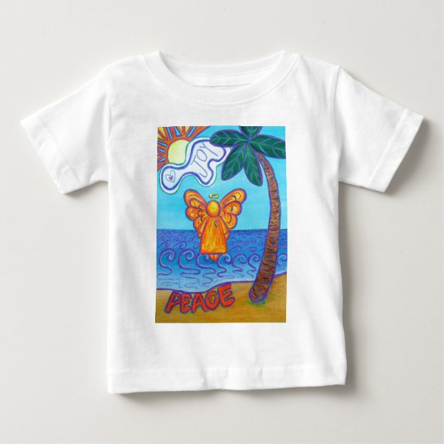 California Beach Angel Baby T-shirt (Vorderseite)