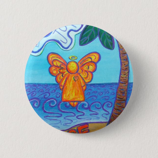 California Beach Angel Button (Vorderseite)