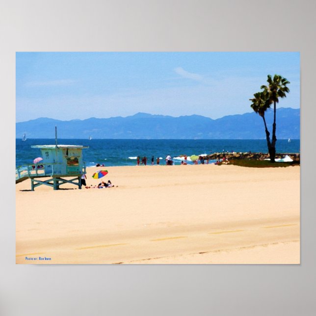 California Beach gestrichen Poster (Vorne)