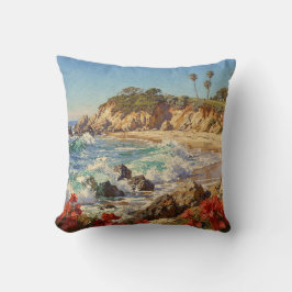  California Beach | Impressionist Coastal Art Kissen