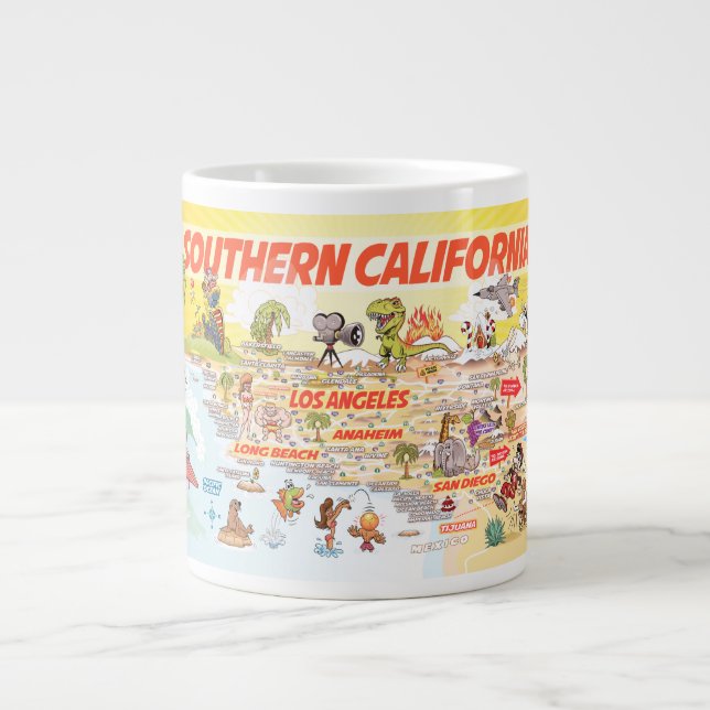 California Beach Life Jumbo-Tasse (Vorderseite)