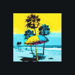 California Beach Pop Art Canvas Print Leinwanddruck<br><div class="desc">Erleben Sie den Spaß und die Lebensfreude eines kalifornischen Strandes mit unserem atemberaubenden Pop-Leinwand. Das in hellen und kühnen Farben in Blau- und Gelbtönen gehaltene Hotel besticht durch seine besondere Atmosphäre und die spielerischen Sonnenschirme und Palmen. Hängen Sie es in Ihr Wohnzimmer, Schlafzimmer oder Zuhause-Büro, um Ihrem Raum ein Gefühl...</div>
