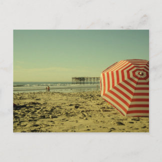 California Beach Postcard Postkarte