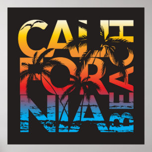 California Beach Poster