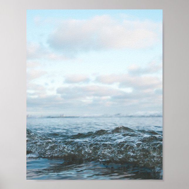 California Beach Sunset Photo Poster (Vorne)