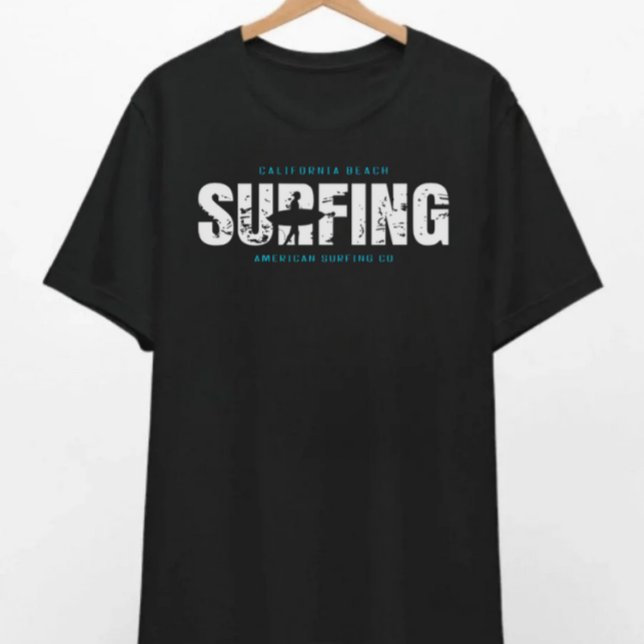 California Beach Surfing T - Shirt (Von Creator hochgeladen)